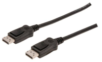 Digitus DisplayPort Anschlusskabel, DP St/St, 2.0m, m/Verriegelung, Ultra HD 4K, sw