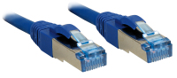 Lindy 1m Cat.6A S/FTP hálózati kábel Kék Cat6a S/FTP (S-STP)