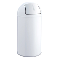 Helit H2401405 waste container Round Stainless steel White