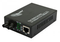 ALLNET ALL-MC107-ST-MM netwerk media converter 100 Mbit/s Multimode Zwart