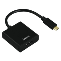 Hama USB-C/DisplayPort USB-Grafikadapter 3840 x 2160 Pixel Schwarz