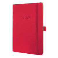 Sigel C2434 Terminkalender Wochen-Terminkalender 192 Seiten Rot
