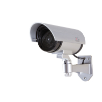 LogiLink SC0204 cámara de seguridad ficticia Plata Bala