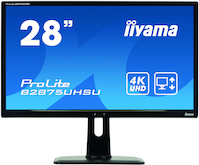 iiyama ProLite B2875UHSU-B1 computer monitor 71.1 cm (28") 3840 x 2160 pixels 4K Ultra HD LED Black