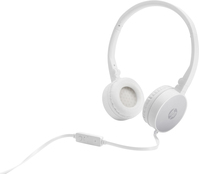 HP H2800 Zestaw słuchawkowy Przewodowa Opaska na głowę Połączenia/muzyka Srebrny, Biały