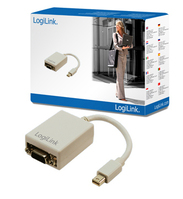 LogiLink Mini DisplayPort / VGA Adapter 0,09 m VGA (D-Sub) Grau