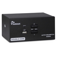 Inter-Tech AS-22HA HDMI switch per keyboard-video-mouse (kvm) Nero