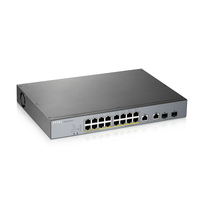 Zyxel GS1350-18HP-EU0101F commutateur réseau Géré L2 Gigabit Ethernet (10/100/1000) Connexion Ethernet, supportant l'alimentation via ce port (PoE) Gris