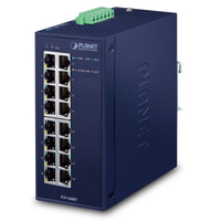PLANET IGS-1600T hálózati kapcsoló Beállítást nem igénylő (unmanaged) L2 Gigabit Ethernet (10/100/1000) Kék