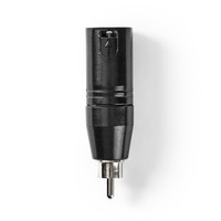Nedis COTP15931BK cambiador de género para cable XLR RCA Negro