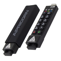 Apricorn Aegis Secure Key 3NXC unidad flash USB 64 GB USB tipo A 3.2 Gen 1 (3.1 Gen 1) Negro