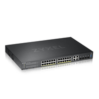 Zyxel GS2220-28HP Managed L2 Gigabit Ethernet (10/100/1000) Power over Ethernet (PoE) Schwarz