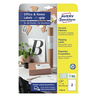 Avery 7168-10 étiquette auto-collante Rectangle Permanent Blanc 20 pièce(s)