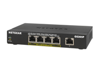 NETGEAR GS305Pv2 Unmanaged Gigabit Ethernet (10/100/1000) Power over Ethernet (PoE) Schwarz