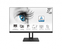 MSI Pro MP271QPDE computer monitor 68,6 cm (27") 2560 x 1440 Pixels Wide Quad HD LED Zwart