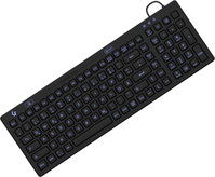 KeySonic KSK-6031INEL tastiera USB QWERTZ Tedesco Nero