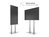 Multibrackets M Public Display Stand 210 Dual Pillar Floorbase Silver