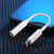 DUDAO Adapter USB Lightning - Jack 3.5mm Bialy _20200226113316 0,1 m Blanco
