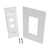 Tripp Lite N080-102 Wandplatte/Schalterabdeckung Weiß