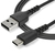 StarTech.com 2m USB-A auf USB-C Ladekabel - Dauerhaftes USB 2.0 auf USB Typ-C Datenübertragungs- und Schnellladekabel - Robuster TPE-Mantel Aramidfaser, M/M, 3A - Schwarz