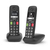 Gigaset E290 Duo Analóg/vezeték nélküli telefon Hívóazonosító Fekete