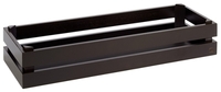Holzbox -SUPERBOX- 55,5 x 18,5 cm, H: 10,5 cm Akazienholz, schwarz passend zu