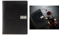 Securit Protège-menus EGO, A4, en cuir, noir (70020309)