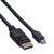 ROLINE GREEN DisplayPort Kabel, DP ST - Mini DP ST, TPE, schwarz, 5 m