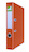 Segregator Q-CONNECT Hero z szyną, PP, A4/55mm, pomarańczowy