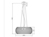 LED Pendelleuchte 3 flammig Metall Gitterschirm Messing matt Ø 50 cm