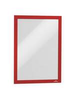 Durable DURAFRAME Self Adhesive Magnetic Signage Frame | 10 Pack | A4 Red
