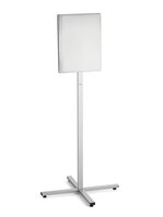 Durable INFO STAND OUTDOOR Stainless Steel Floor Sign | A3 Display Panel | Grey