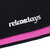 Relaxdays Bauchweggürtel Hula Hoop, 110cm, Neopren, Fitnessgürtel Damen, mit Klettverschluss, Bauchgürtel, schwarz/pink