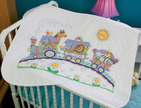 Stamped Cross Stitch Kit: Quilt: Baby Express