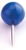 MAGNETOPLAN Pinwand-Nadeln 111165103 blau, 6x17mm 100 Stück