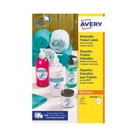 Avery Removable Labels Round 8 Per Sheet Wht (Pack of 200) L4852REV-25