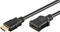 High Speed HDMI+ with Ethernet 1,0 Meter, HDMI+ A-Stecker>HDMI+ A-Kupplung