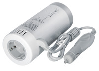 150W Kfz-Spannungswandler mit 2,1A USB Ausgang Eingangsspannung: 12-13,8 V DC, Ausgang: 230V AC, 50H