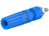 Polklemme, 4 mm, blau, 30 VAC/60 VDC, 35 A, Schraubanschluss, vernickelt, 23.033