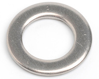 #808 (10UN) FLAT WASHER (0.218 X 0.437 X 0.051) A2 STAINLESS STEEL