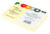 Karteikarten für CROCO 2-6-19, DIN A8 quer, Karteikarton 190 g/m², liniert, gelb