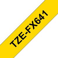 Tape Black on Yellow 18mm TZe-FX641, TZ, Black, 8 m, 1 Címke szalagok