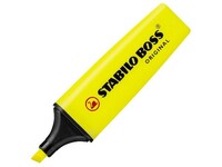 STABILO Boss Original Markeerstift, Beitelvormige Punt, 2 - 5 mm, Geel (pak 10 stuks)
