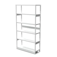 Boltless office shelving unit, without rear wall