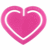 Büroklammern Herzklip 30mm VE=1000 Stück pink