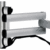 Bildschirm-Schwenkarm TSS-Faltarm III XL (800) Monitorhalter