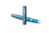 Vector XL Füllfederhalter mit mittelgroßer Schreibfeder. Blaugrüne Metallic-Lackierung auf Messing mit Chrom-Zierteilen| Mittelgroße Schreibfeder mit blauer Nachfülltinte. Blister