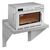 Stainless Steel Microwave Shelf - Safe Working Load of 35kg - 490x560x560mm