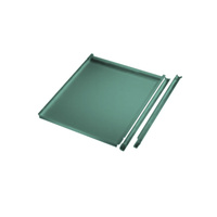 Ausziehboden für Gehäuse BASETEC mit Tür, in Graugrün HF 0001, BxTxH = 460 x 545 x 19 mm | SPK0036.0001
