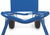 fetra® Stuhlkarre Traggestell einhängbar, Schaufel 250 x 320 mm, Höhe 1300 mm, Lufträder